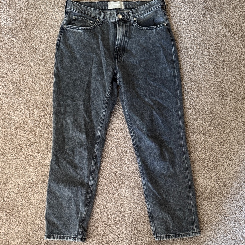 Everlane Men's Washed Black Slim Straight Jeans